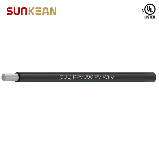 2kV 2AWG RPVU90 PV Wire Aluminum alloy single layer